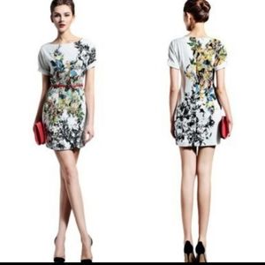 Abstract Print Soft Mini Dress
